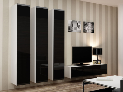 VIGO CAMA MEBLE Комплект 14 черный / белый глянец