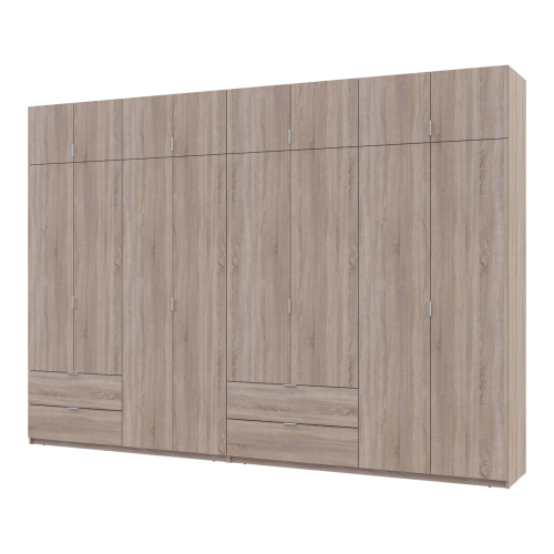 Фото шафи з антресоллю 4+4 ДСП 340 см Лукас ДОРОС (DOROS) дуб сонома