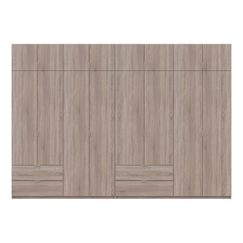 ЛУКАС Шафа з антресоллю 4+4 ДСП ДОРОС (DOROS) 340х50х240