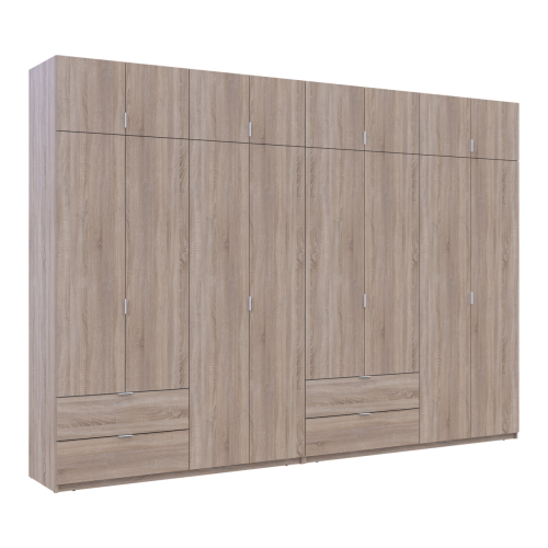 ЛУКАС Шафа з антресоллю 4+4 ДСП ДОРОС (DOROS) 340х50х240