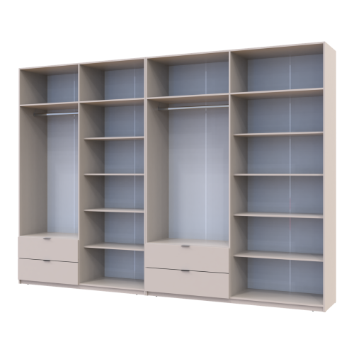 ЛУКАС Шафа з антресоллю 4+4 ДСП ДОРОС (DOROS) 340х50х240