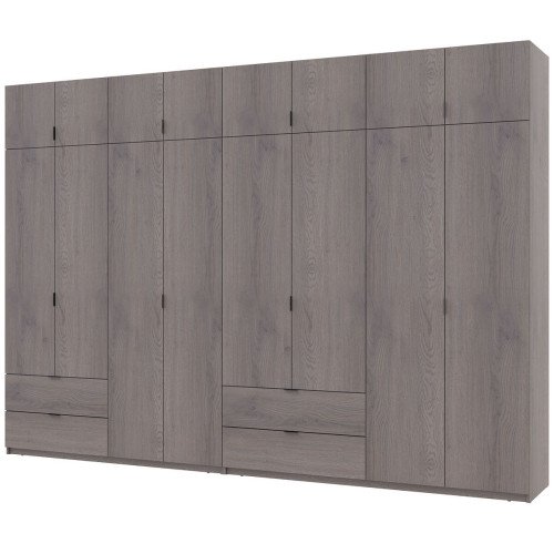 Фото шафи з антресоллю 4+4 ДСП 340 см Лукас ДОРОС (DOROS) канноло