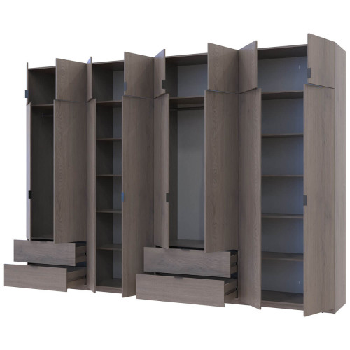 ЛУКАС Шафа з антресоллю 4+4 ДСП ДОРОС (DOROS) 340х50х240