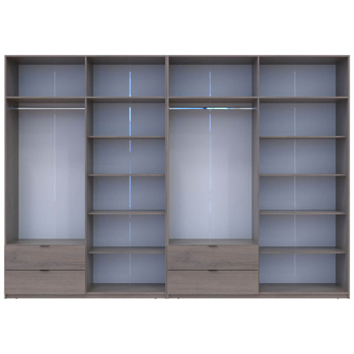 ЛУКАС Шафа з антресоллю 4+4 ДСП ДОРОС (DOROS) 340х50х240