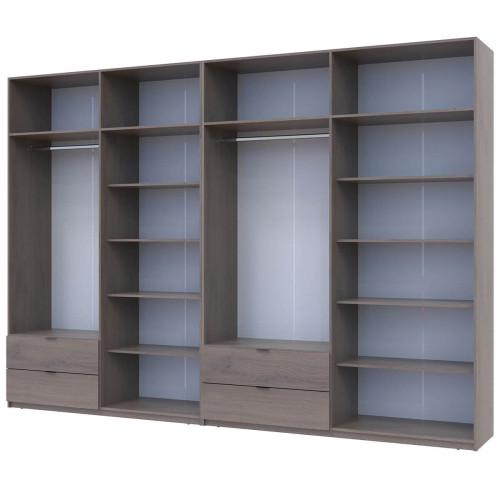 ЛУКАС Шафа з антресоллю 4+4 ДСП ДОРОС (DOROS) 340х50х240