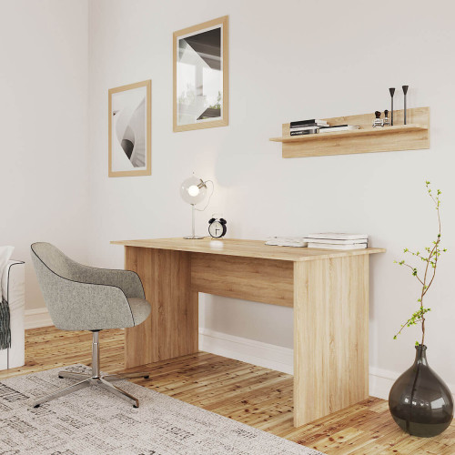 Фото письмового столу T1 ДОРОС (DOROS) дуб сонома в інтер'єрі