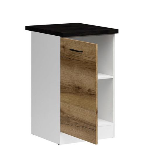 Фото лівої тумби JUNONA LINE D1D/50/82L ZBL BRW делано світлий – наповнення