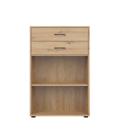 Фото тумбы SPACE OFFICE  REG2S/120 BRW – вид спереди