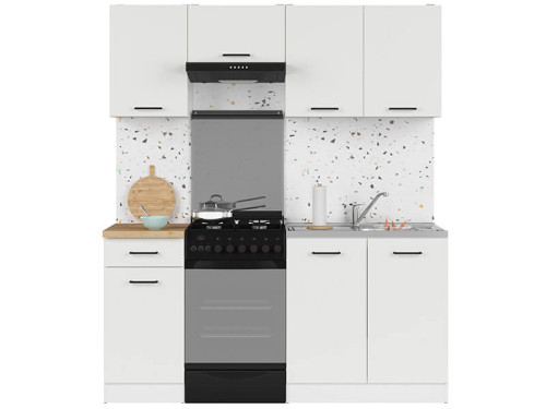 Фото кухні JUNONA LINE 170 BBL BRW крейдяний глянець зі стільницею