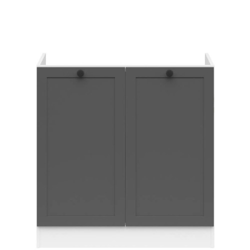 Фото тумби під мийку JUNONA LINE DK2D/80/82 BRW графіт