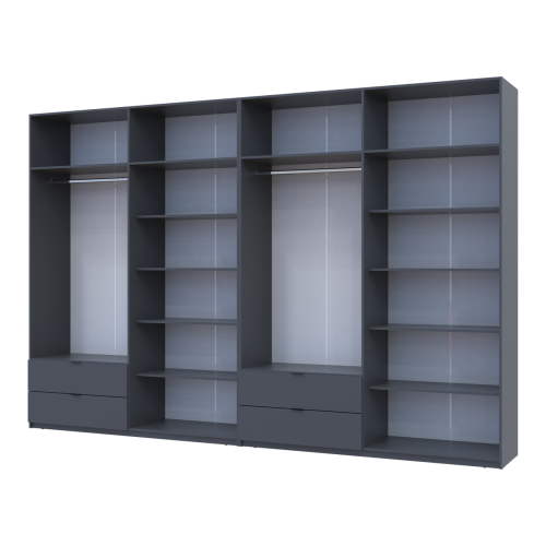 ЛУКАС Шафа з антресоллю 4+4 ДСП ДОРОС (DOROS) 360х50х240