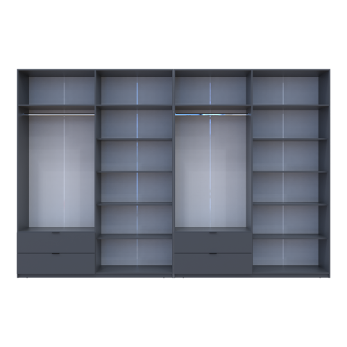 ЛУКАС Шафа з антресоллю 4+4 ДСП ДОРОС (DOROS) 360х50х240