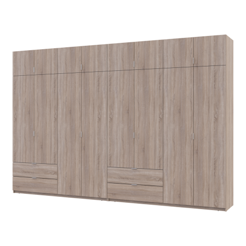 Фото шафи з антресоллю 4+4 ДСП 360 см Лукас ДОРОС (DOROS) дуб сонома