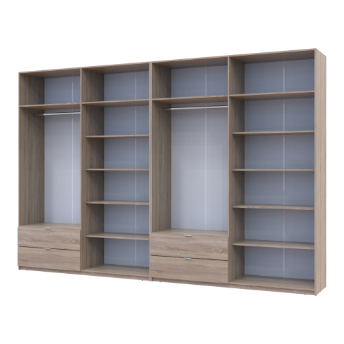 ЛУКАС Шафа з антресоллю 4+4 ДСП ДОРОС (DOROS) 360х50х240