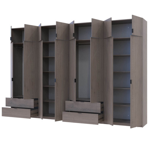 ЛУКАС Шафа з антресоллю 4+4 ДСП ДОРОС (DOROS) 360х50х240