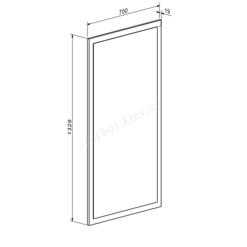 Фото передпокою 260 АНСІ Гербор – схема дзеркала з розмірами