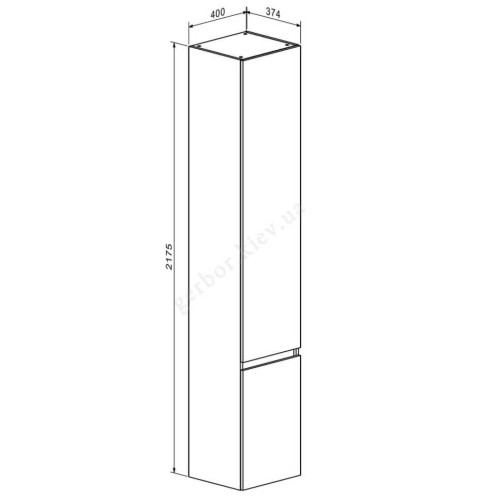 Фото передпокою 260 АНСІ Гербор – схема пеналу з розмірами