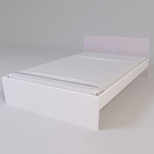 Фото кровати 160 (каркас) Х-СКАУТ Х-16 Санти белый / розовый