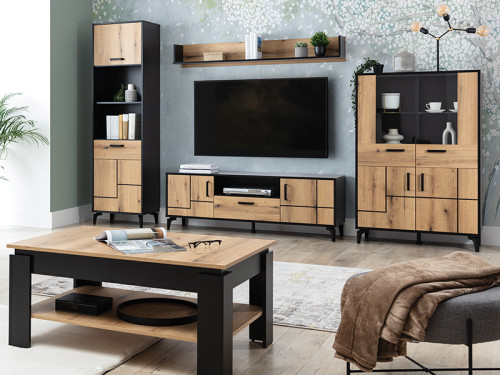 Фото полиці S-LINE SL09 LIVEO BOGFRAN в комплекті стінки до зали