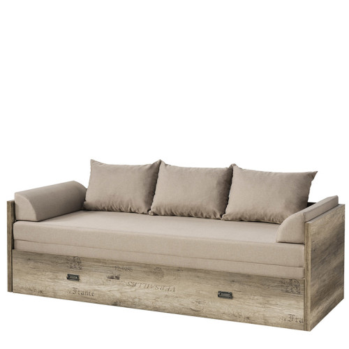 Фото раздвижной кровати MALCOLM LOZ/80/160 BRW - вид сбоку