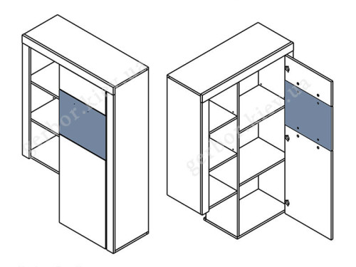 Фото вітальні АЛЬПІН Гербор – схеми пеналу