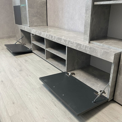 Фото вітальні АЛЬПІН Гербор від покупця – наповнення тумби під телевізор