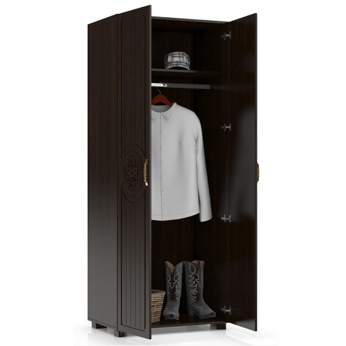 Фото шкафа МОНБЛАН МБ-1 САНТИ орех темный - наполнение