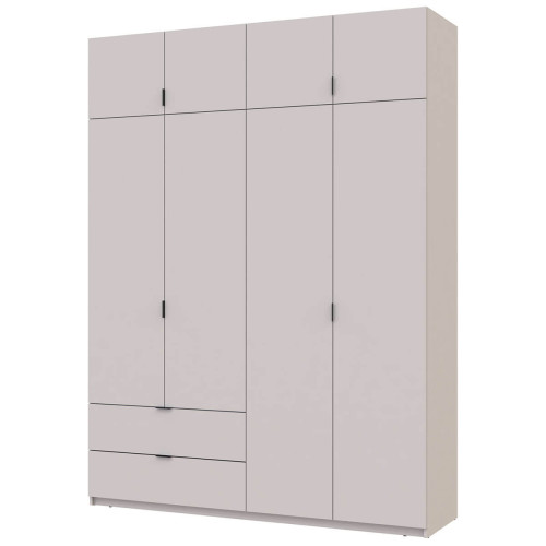 Фото шафи з антресоллю 4 ДСП 180 см Лукас ДОРОС (DOROS) кашемір