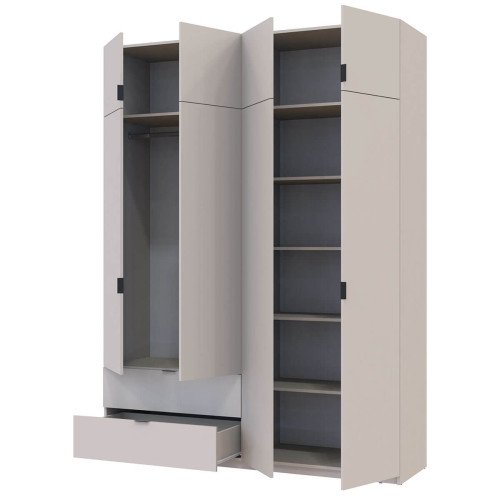 ЛУКАС Шафа з антресоллю 4 ДСП ДОРОС (DOROS) 180х50х240