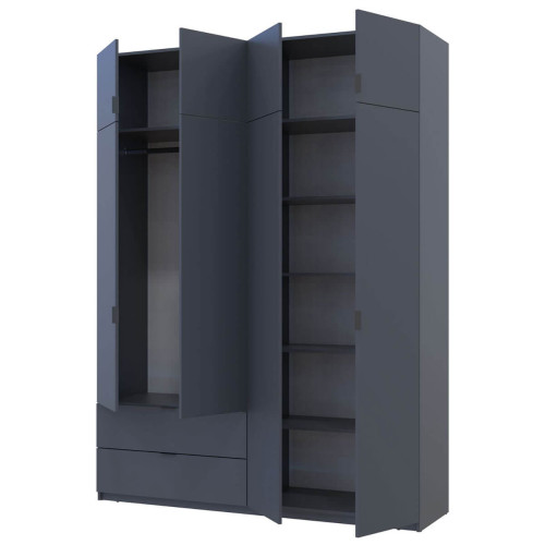 ЛУКАС Шафа з антресоллю 4 ДСП ДОРОС (DOROS) 180х50х240