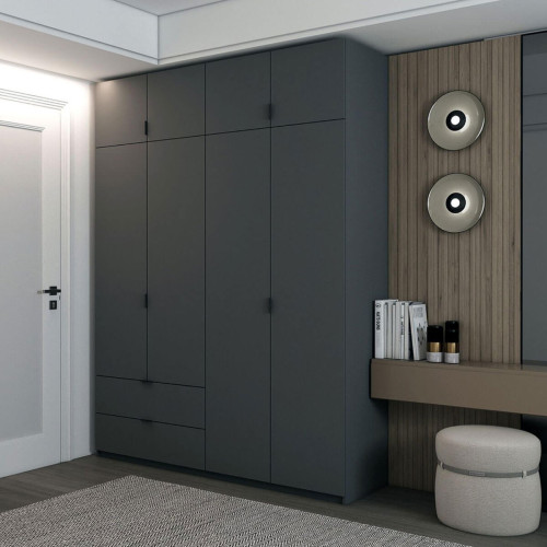 ЛУКАС Шафа з антресоллю 4 ДСП ДОРОС (DOROS) 180х50х240