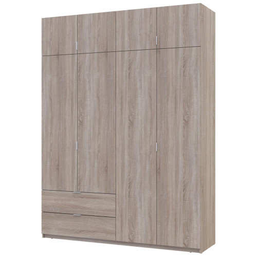 Фото шафи з антресоллю 4 ДСП 180 см Лукас ДОРОС (DOROS) дуб сонома