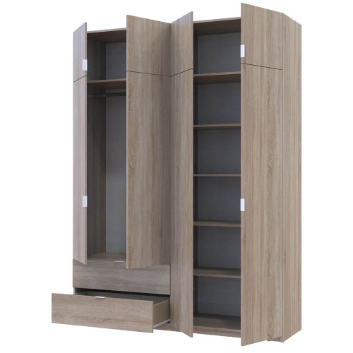 ЛУКАС Шафа з антресоллю 4 ДСП ДОРОС (DOROS) 180х50х240