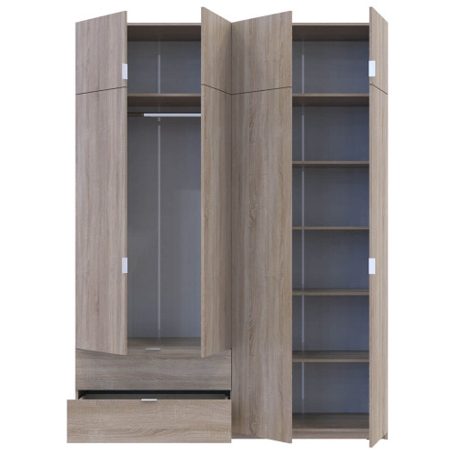 ЛУКАС Шафа з антресоллю 4 ДСП ДОРОС (DOROS) 180х50х240