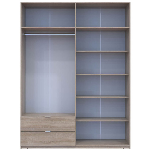 ЛУКАС Шафа з антресоллю 4 ДСП ДОРОС (DOROS) 180х50х240