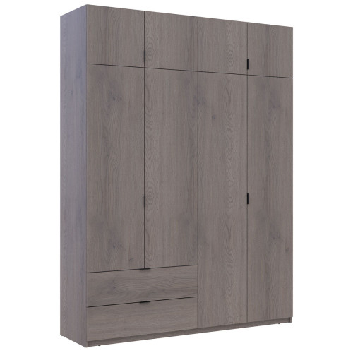 ЛУКАС Шафа з антресоллю 4 ДСП ДОРОС (DOROS) 180х50х240