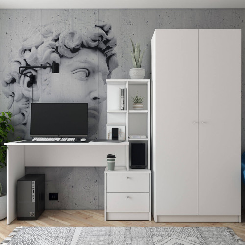 Фото білого письмового столу T7 ДОРОС (DOROS) в інтер'єрі