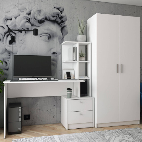 Фото білого письмового столу T7 ДОРОС (DOROS) в інтер'єрі