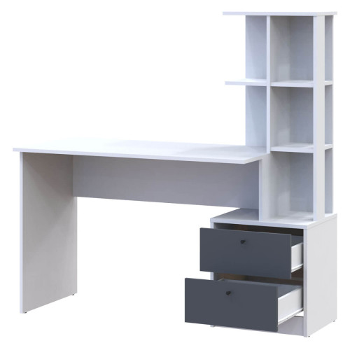 Фото письмового столу T2 ДОРОС (DOROS) білий / графіт – наповнення