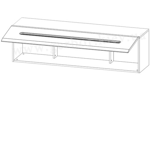 Фото навісної шафи SFW1K/4/15 АЦТЕКА БРВ – схема наповнення