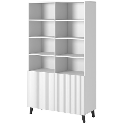 Фото стелажу PAFOS 100 CAMA MEBLE білий / чорні ніжки