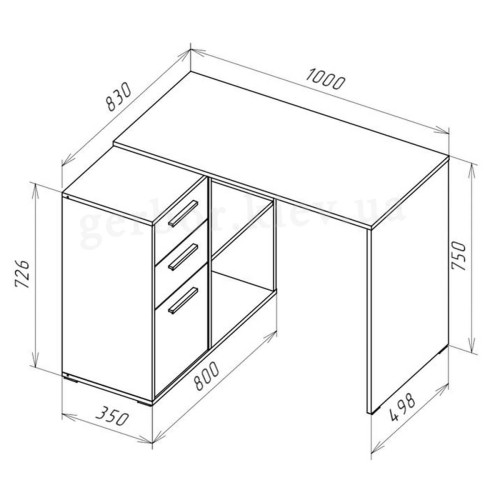 Стіл трансформер письмовий Т8 ДОРОС (DOROS)