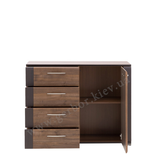 Фото наполнения тумбы NAOMI NA2 BOGFRAN в цвете орех / венге