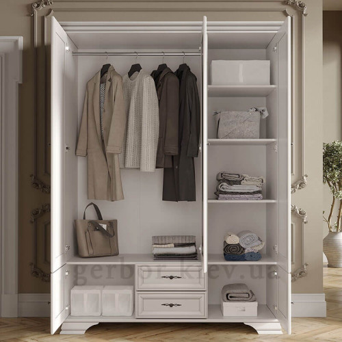 Фото меблів в спальню КЕНТУКІ БРВ ВМК-Україна – наповнення шафи