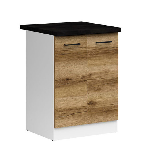 Фото тумби JUNONA LINE D2D/60/82 ZBL BRW делано світлий – вигляд збоку