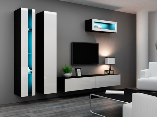 VIGO CAMA MEBLE Комплект New 2 черный / белый глянец