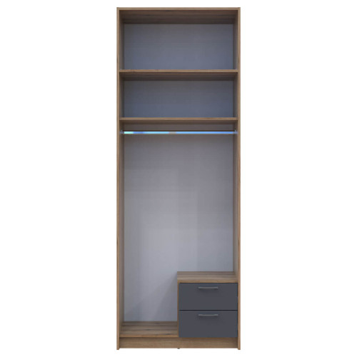 РОНДІ Шафа з антресоллю 2 ДСП ДОРОС (DOROS) 82х52х236