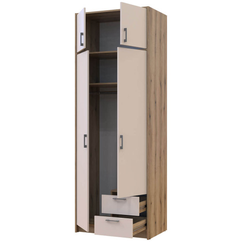 РОНДІ Шафа з антресоллю 2 ДСП ДОРОС (DOROS) 82х52х236