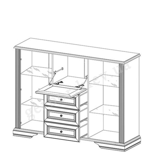 Фото буфету ВАЙТ  2W3S1B Гербор – схема наповнення