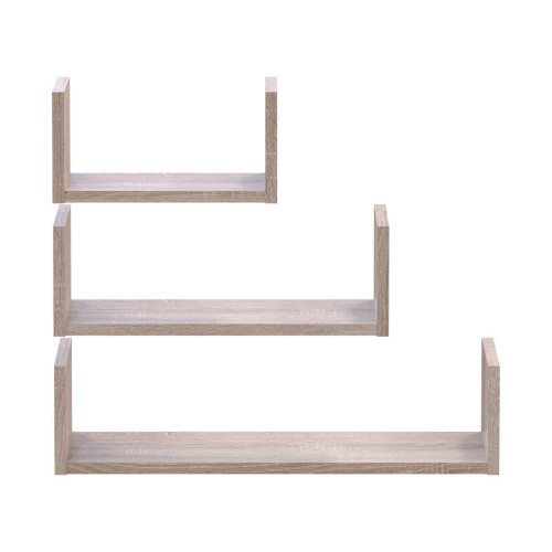 Фото полиць (3 шт.) ФІЛ ДОРОС (DOROS) дуб сонома ю вигляд спереду